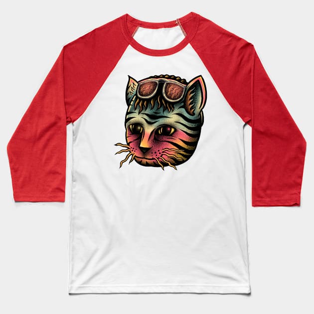 My Kitty Cat Baseball T-Shirt by barmalisiRTB